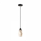 Faceted Alabaster Cluster Chandelier