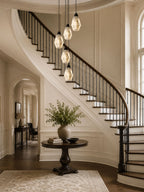 Faceted Alabaster Cluster Chandelier