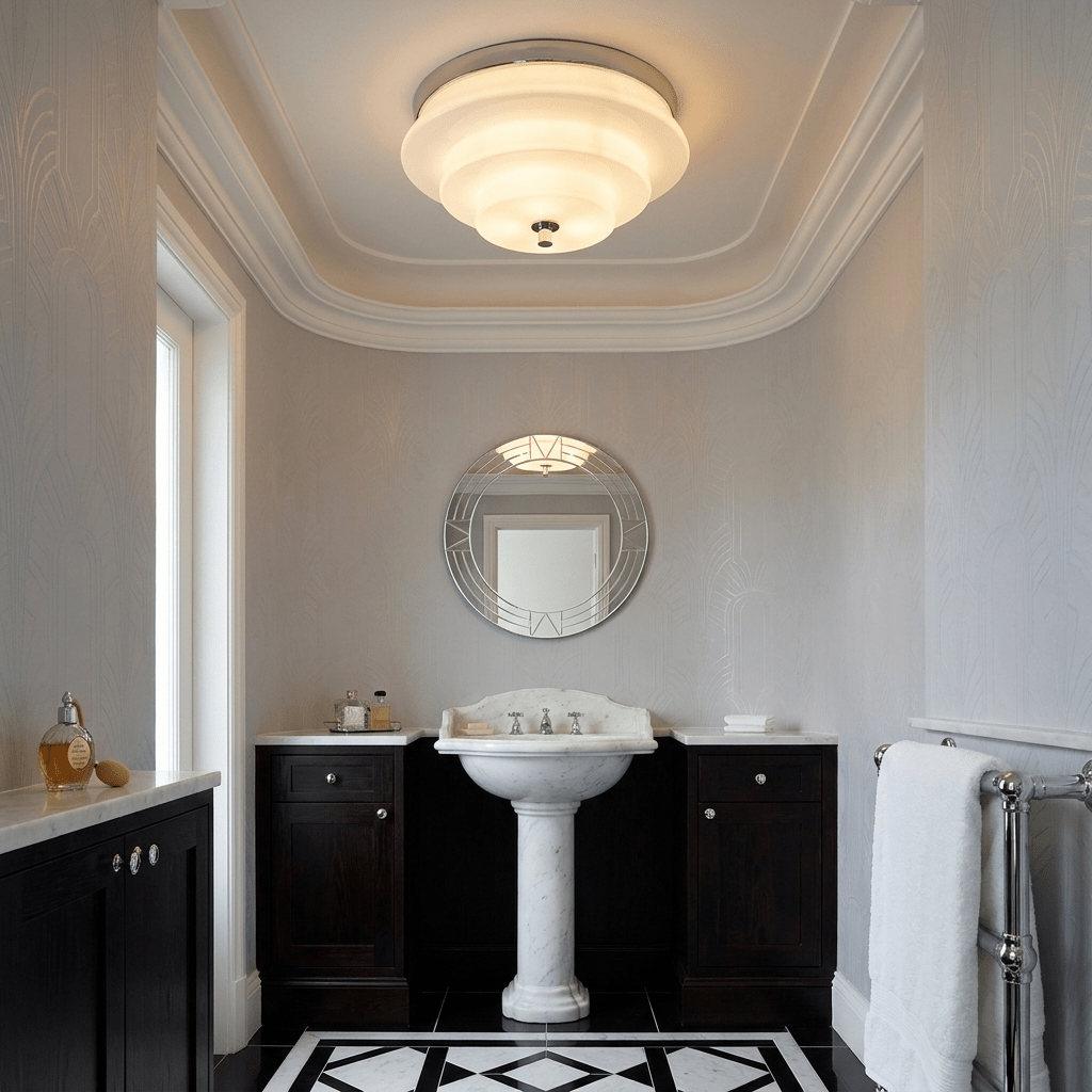 Tiered Glass Ceiling Light