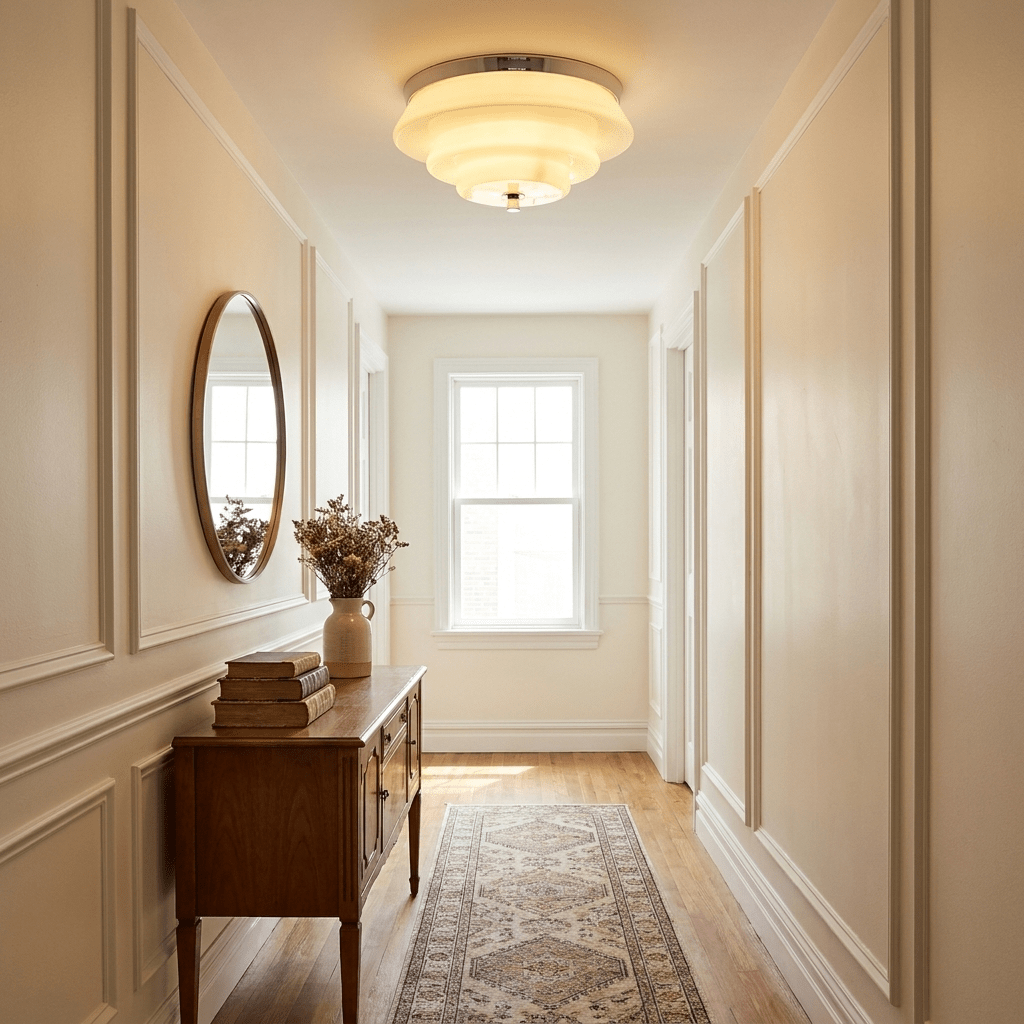 Tiered Glass Ceiling Light