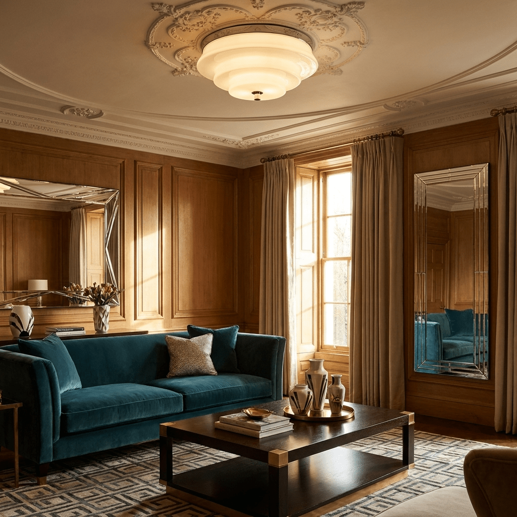 Tiered Glass Ceiling Light