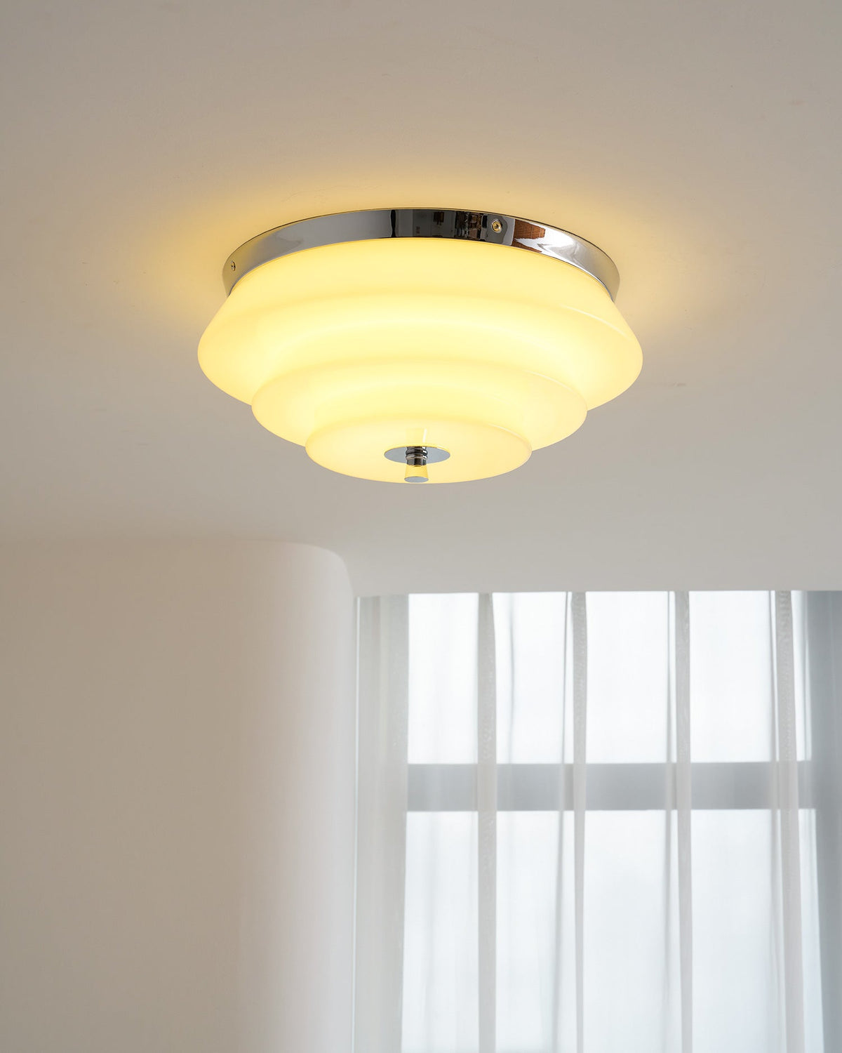 Tiered Glass Ceiling Light