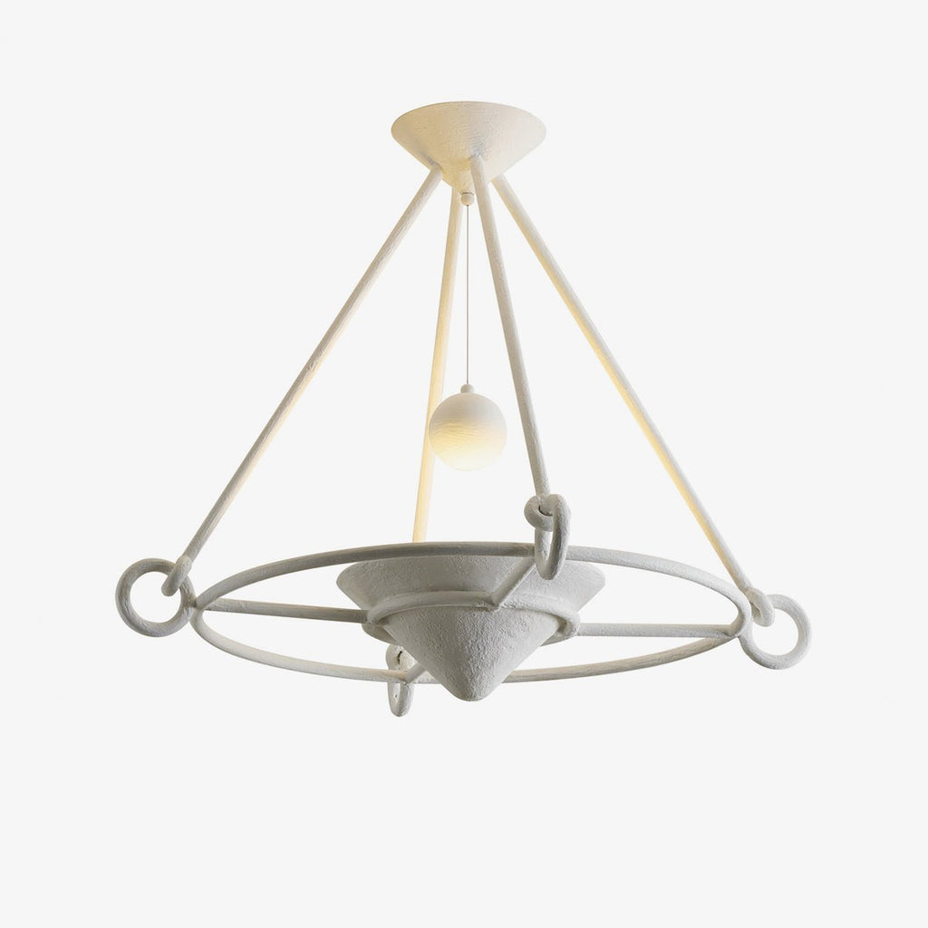 Sculptural Plaster Chandelier