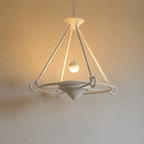 Sculptural Plaster Chandelier