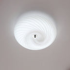 Swirl Glass Flush Mount