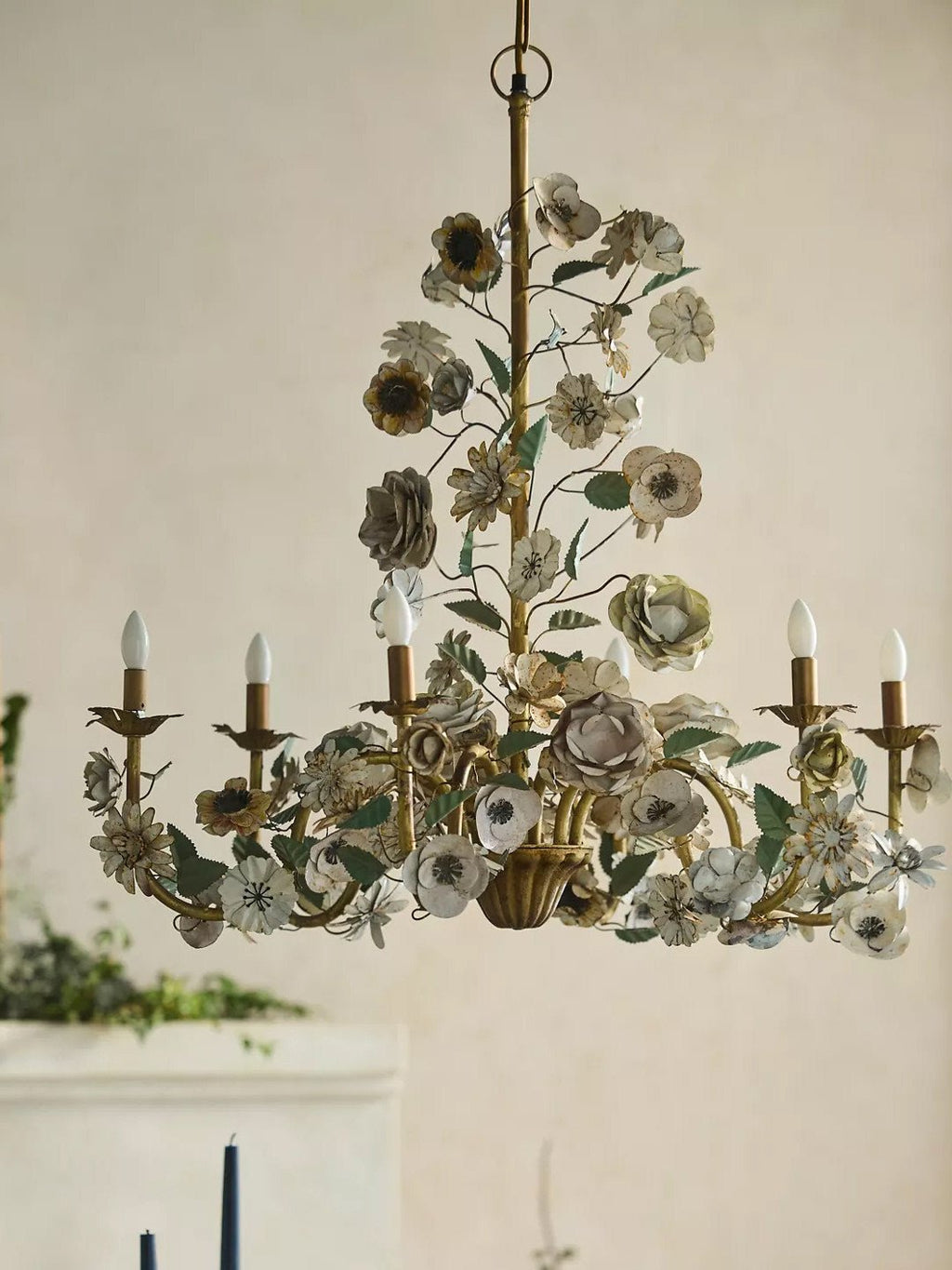 Vintage Floral Chandelier