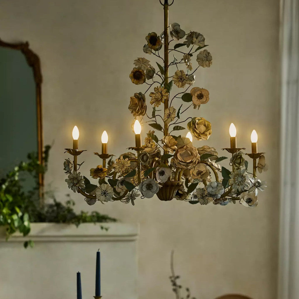 Vintage Floral Chandelier
