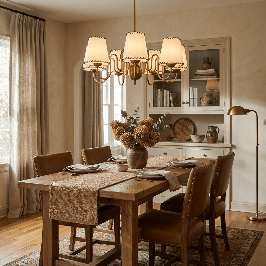 Scalloped Shade Chandelier