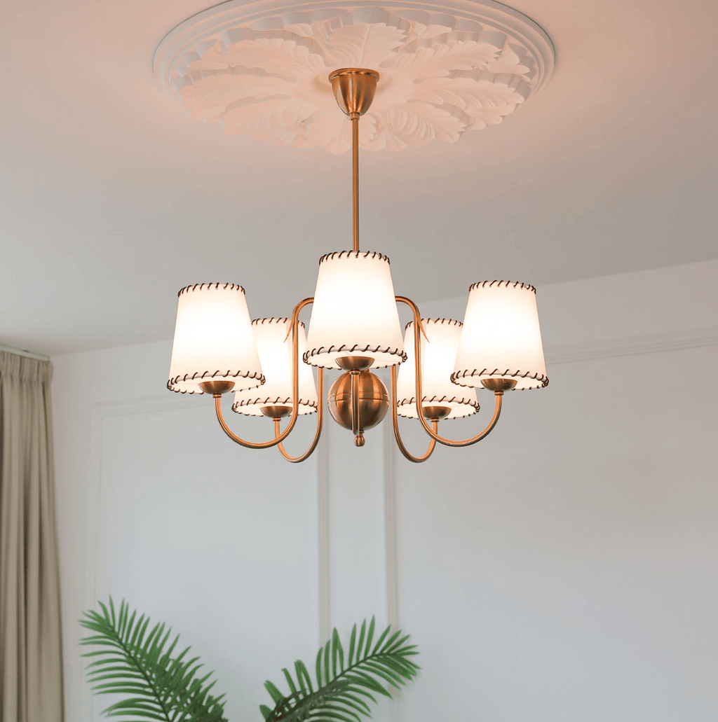 Scalloped Shade Chandelier
