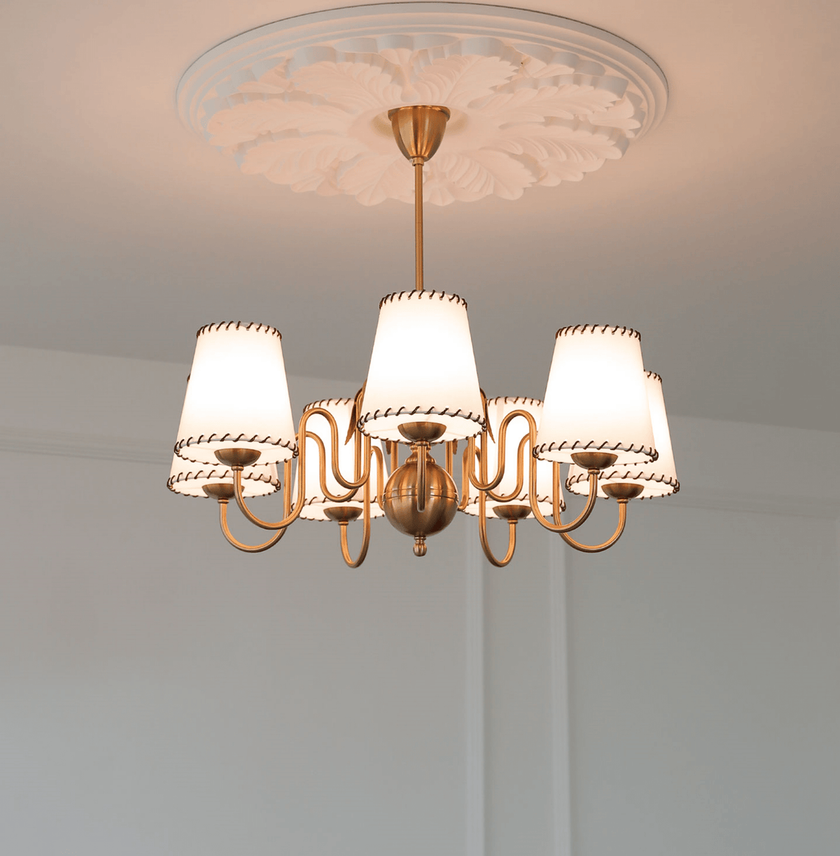 Scalloped Shade Chandelier