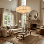 Seraphine Linear Fluted Glass Chandelier