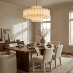 Seraphine Linear Fluted Glass Chandelier