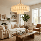 Seraphine Linear Fluted Glass Chandelier