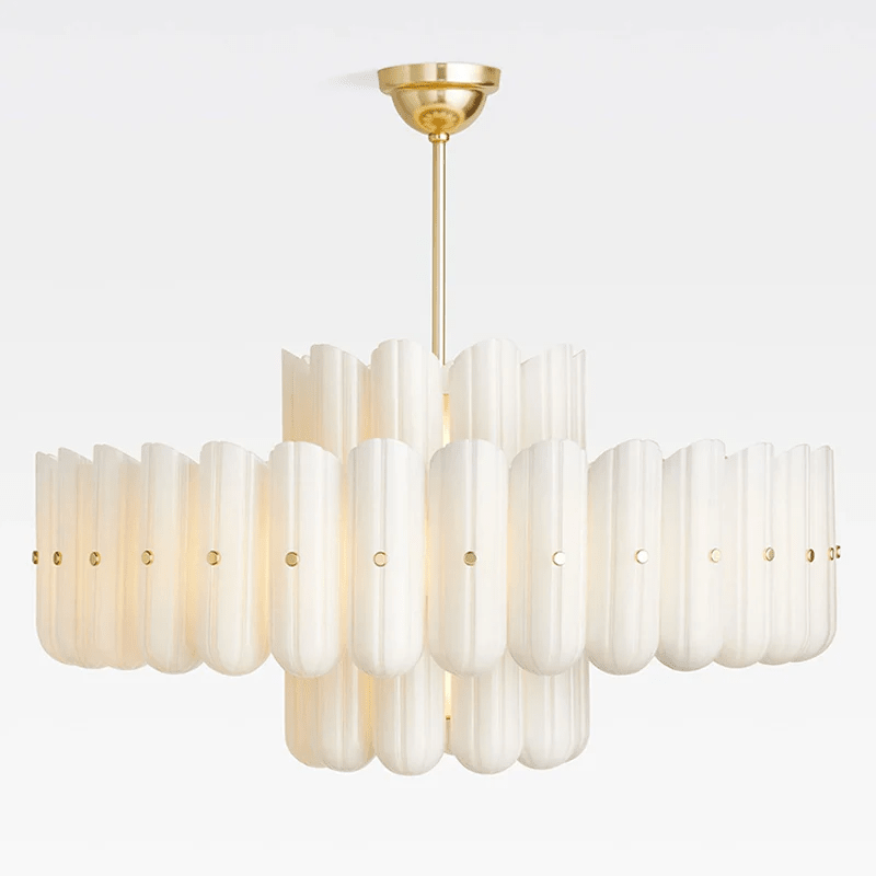 Seraphine Linear Fluted Glass Chandelier