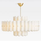 Seraphine Linear Fluted Glass Chandelier