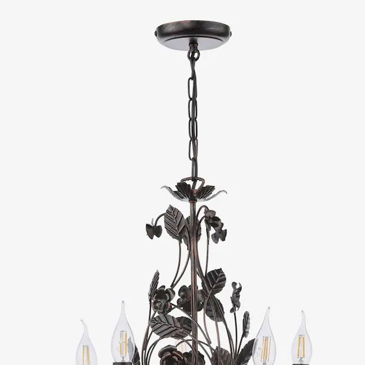 Rosaio Wrought Iron Chandelier