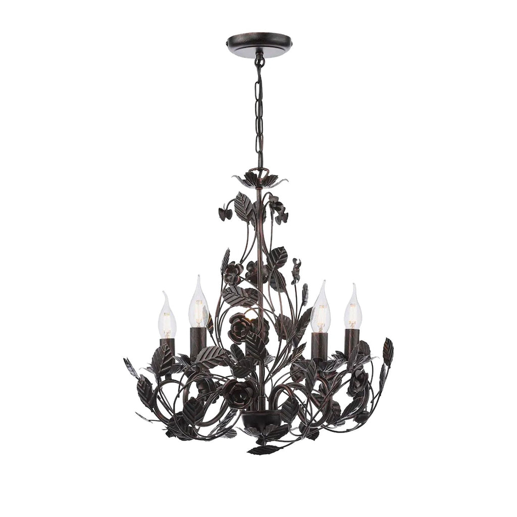 Rosaio Wrought Iron Chandelier