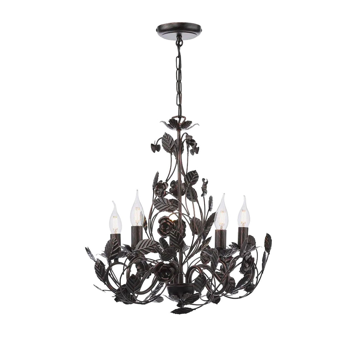 Rosaio Wrought Iron Chandelier