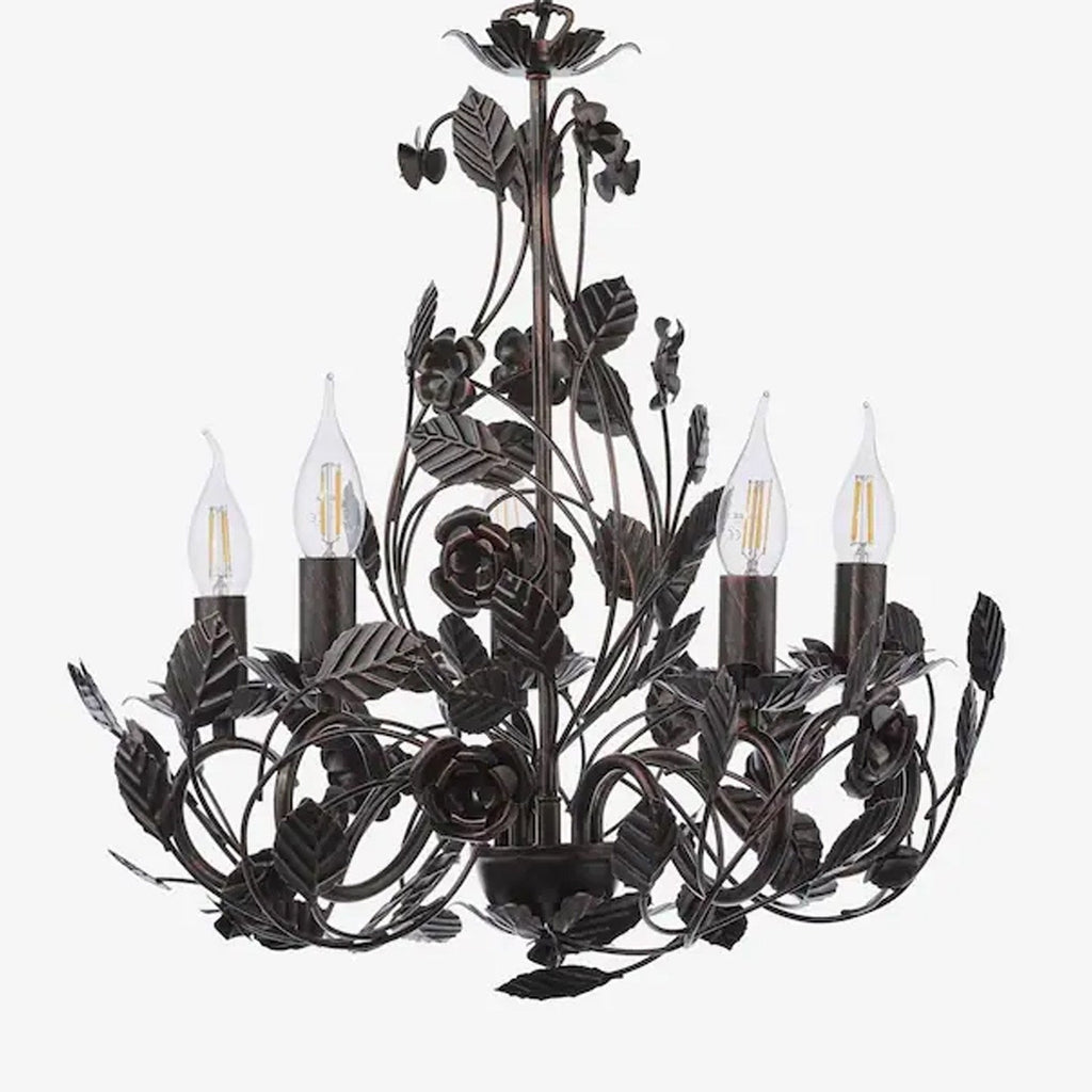 Rosaio Wrought Iron Chandelier