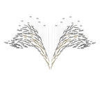 Glass Feathers Flying Chandelier
