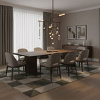 Brass Glass Drop Chandelier