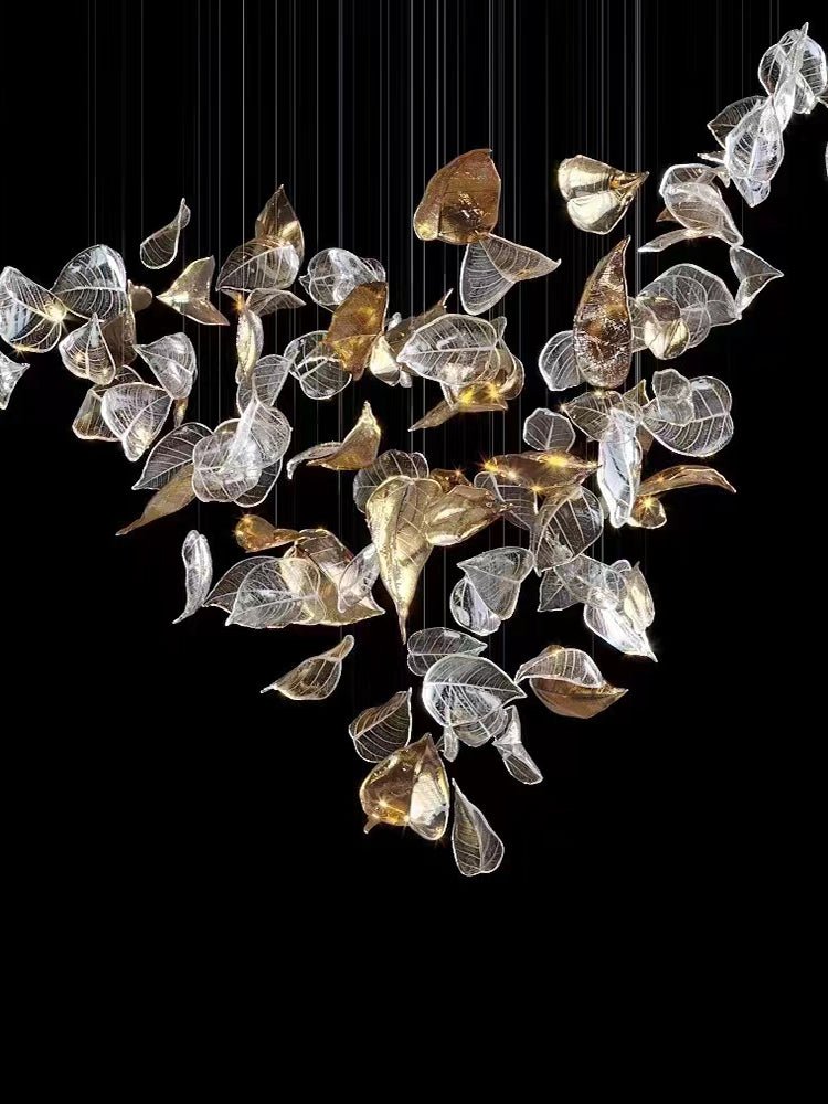 Windswept Leaf Chandelier