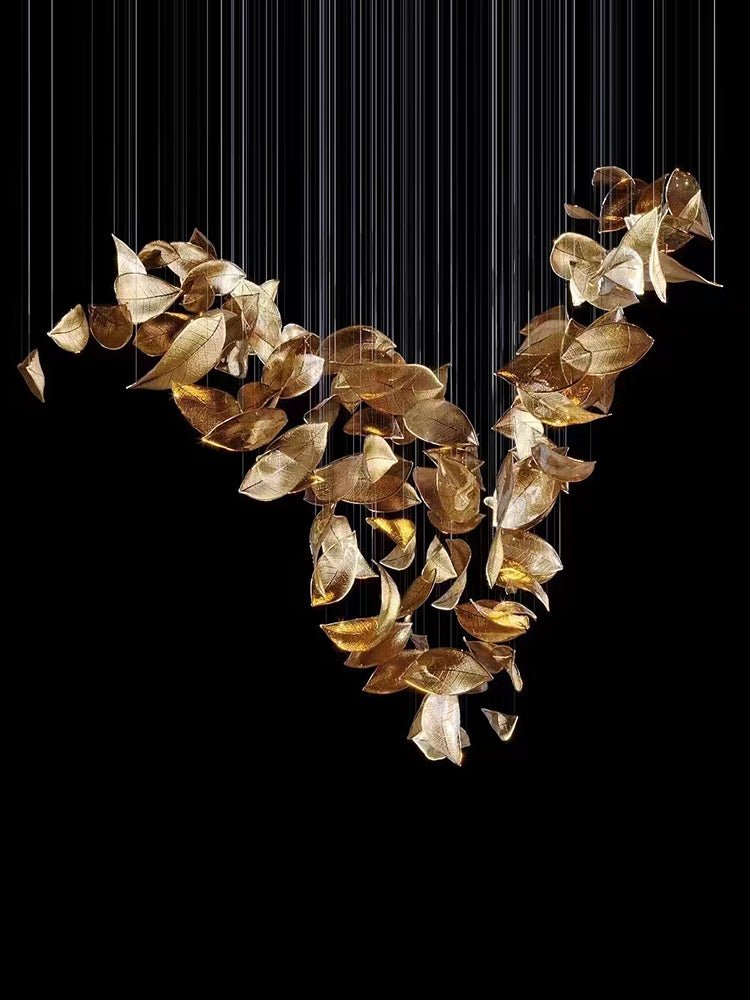Windswept Leaf Chandelier