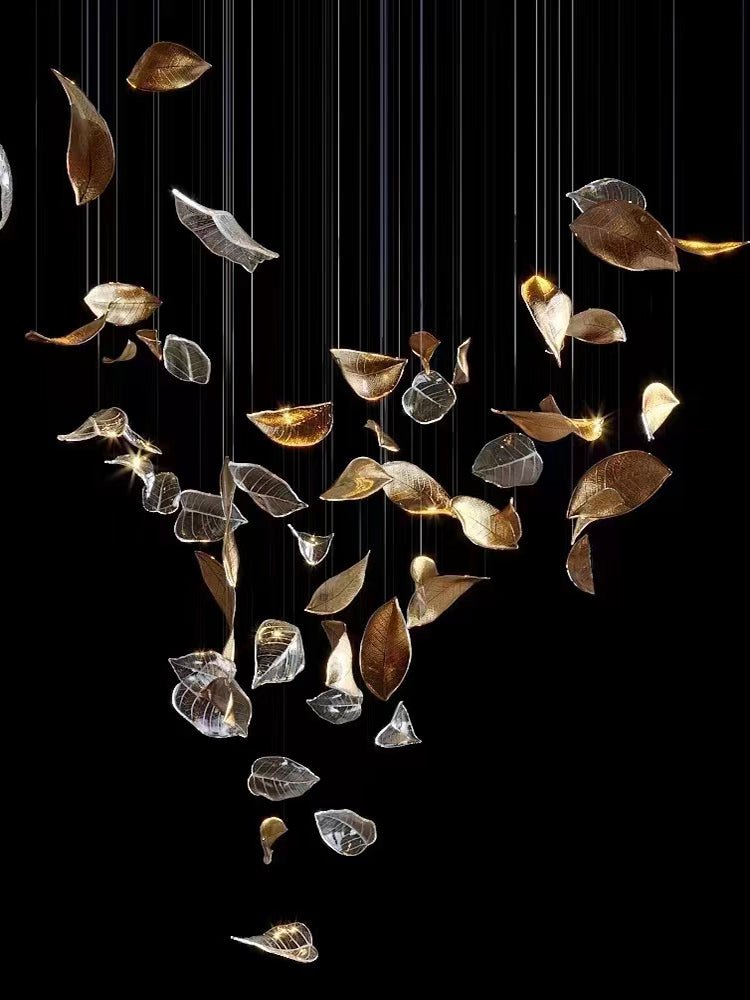 Windswept Leaf Chandelier