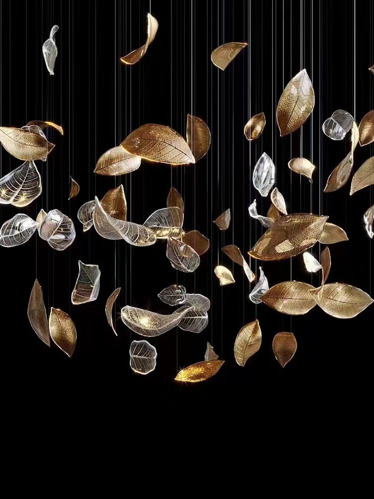 Windswept Leaf Chandelier
