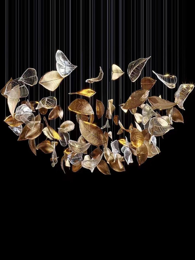 Windswept Leaf Chandelier