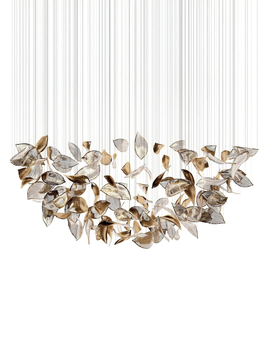 Windswept Leaf Chandelier