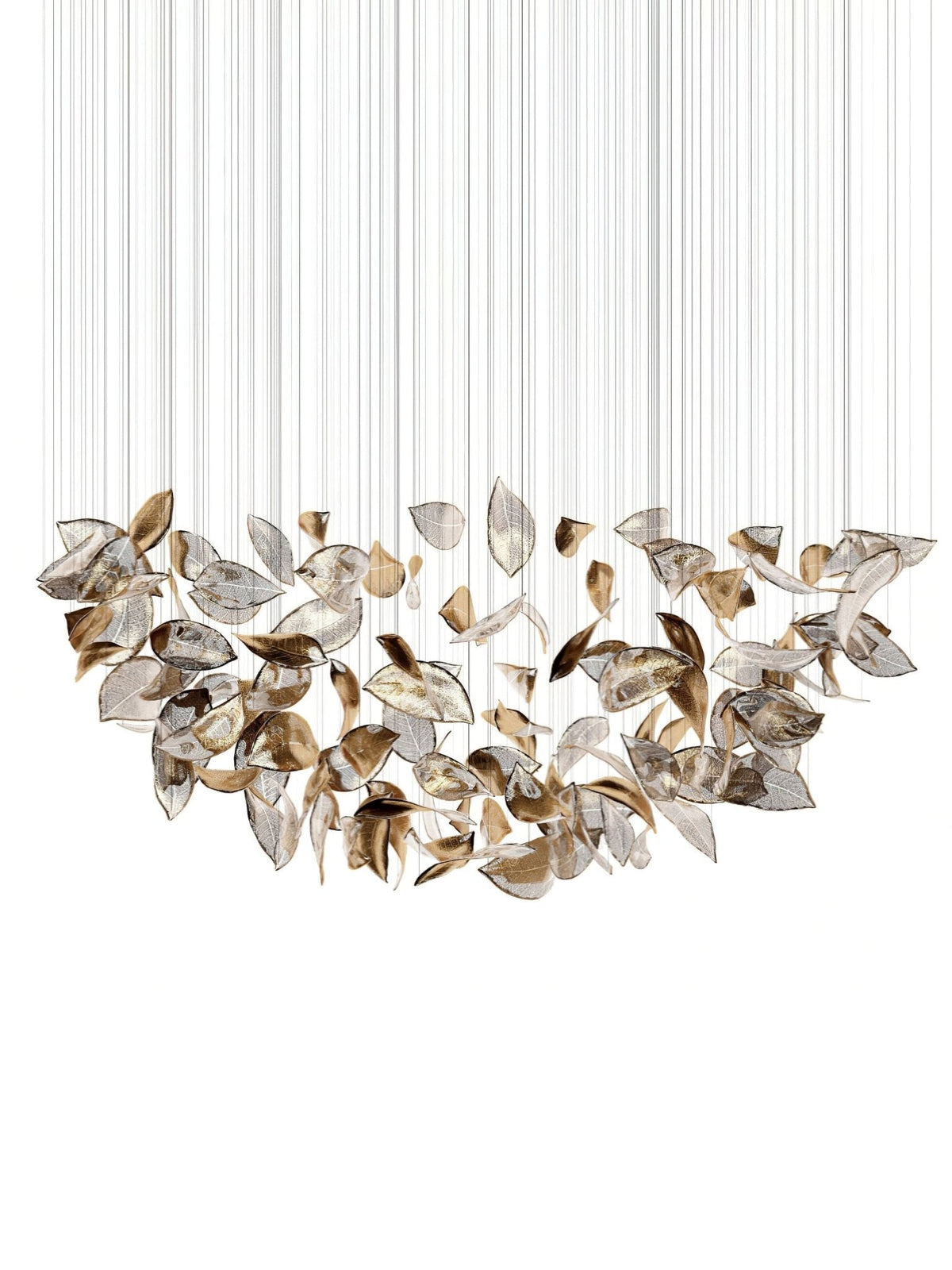 Windswept Leaf Chandelier