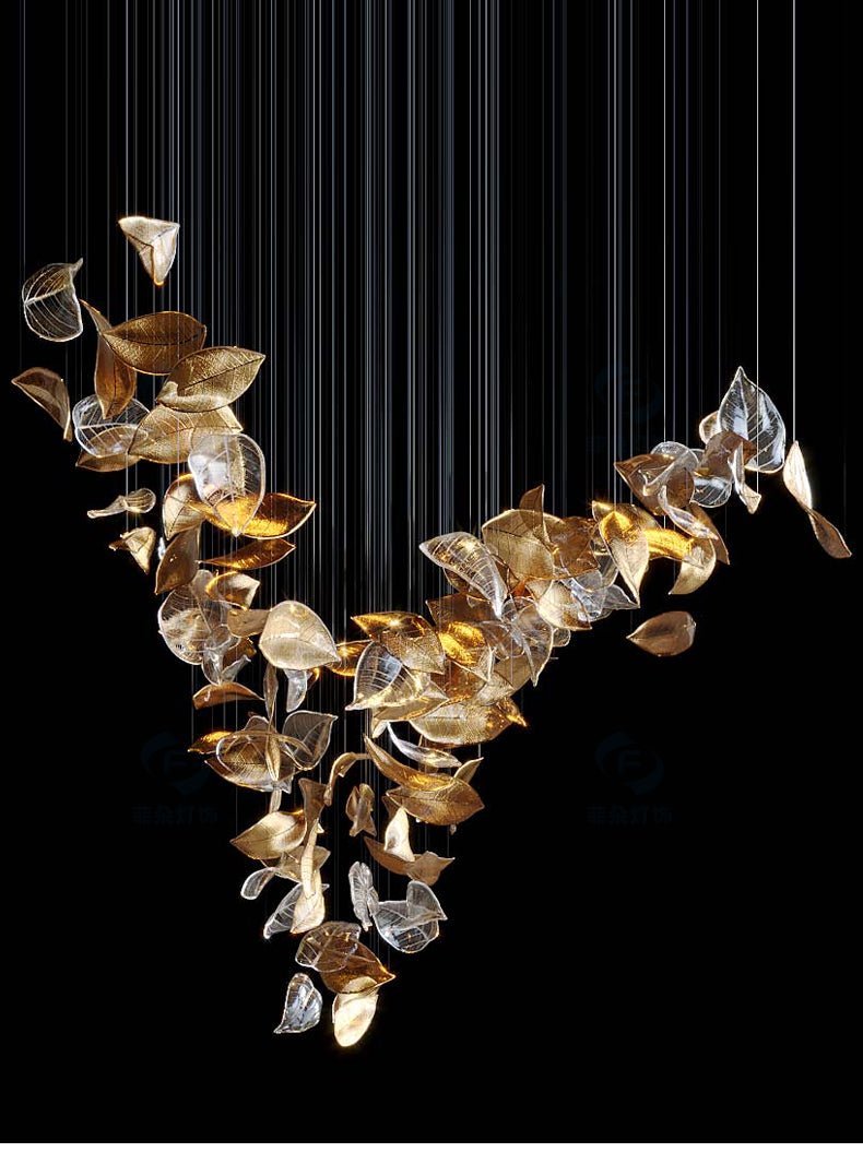 Windswept Leaf Chandelier