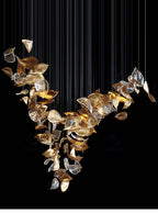 Windswept Leaf Chandelier