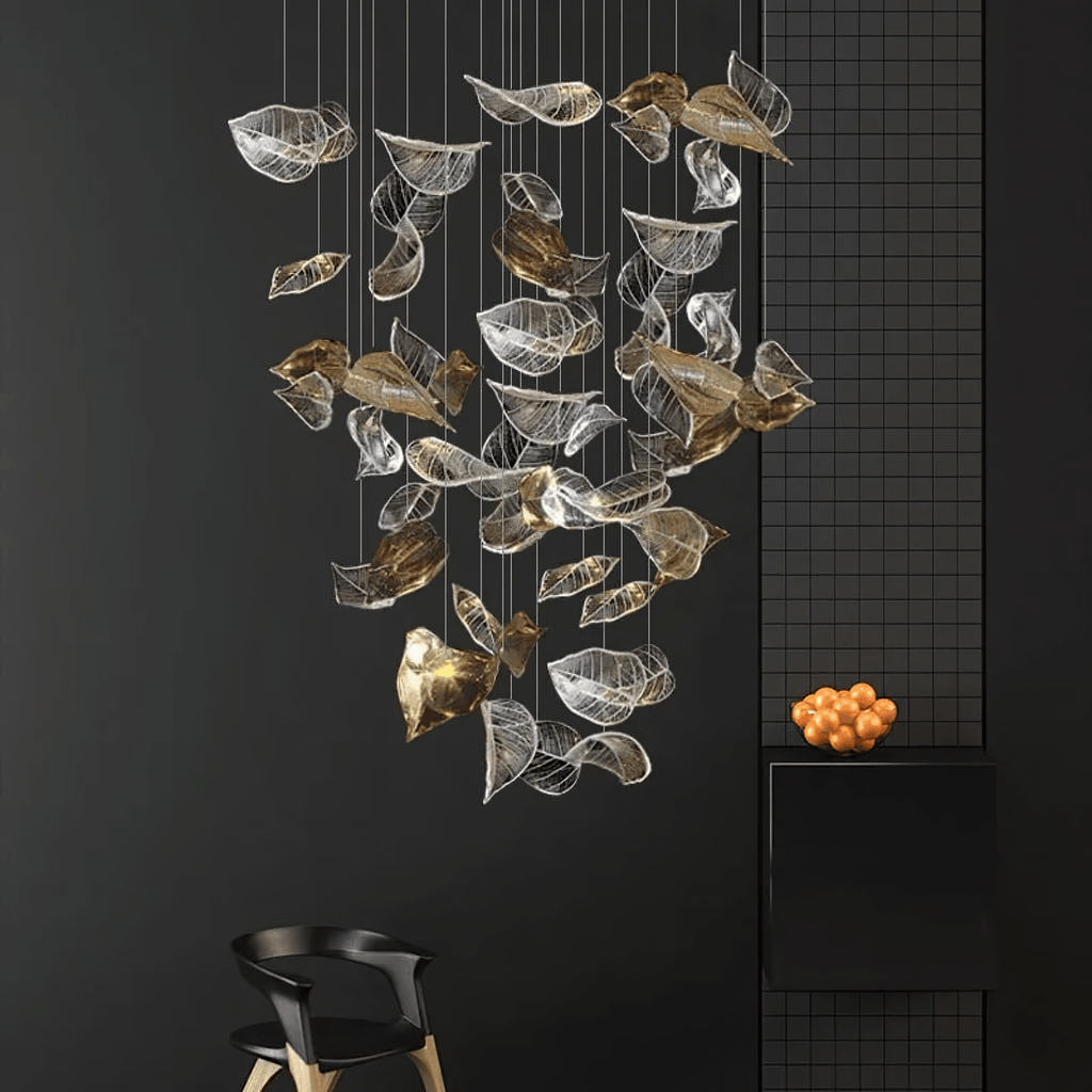 Windswept Leaf Chandelier