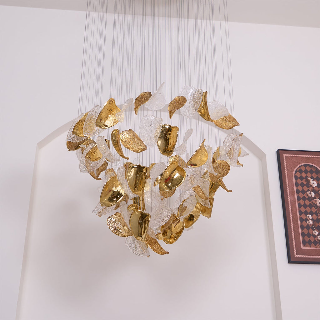 Windswept Leaf Chandelier