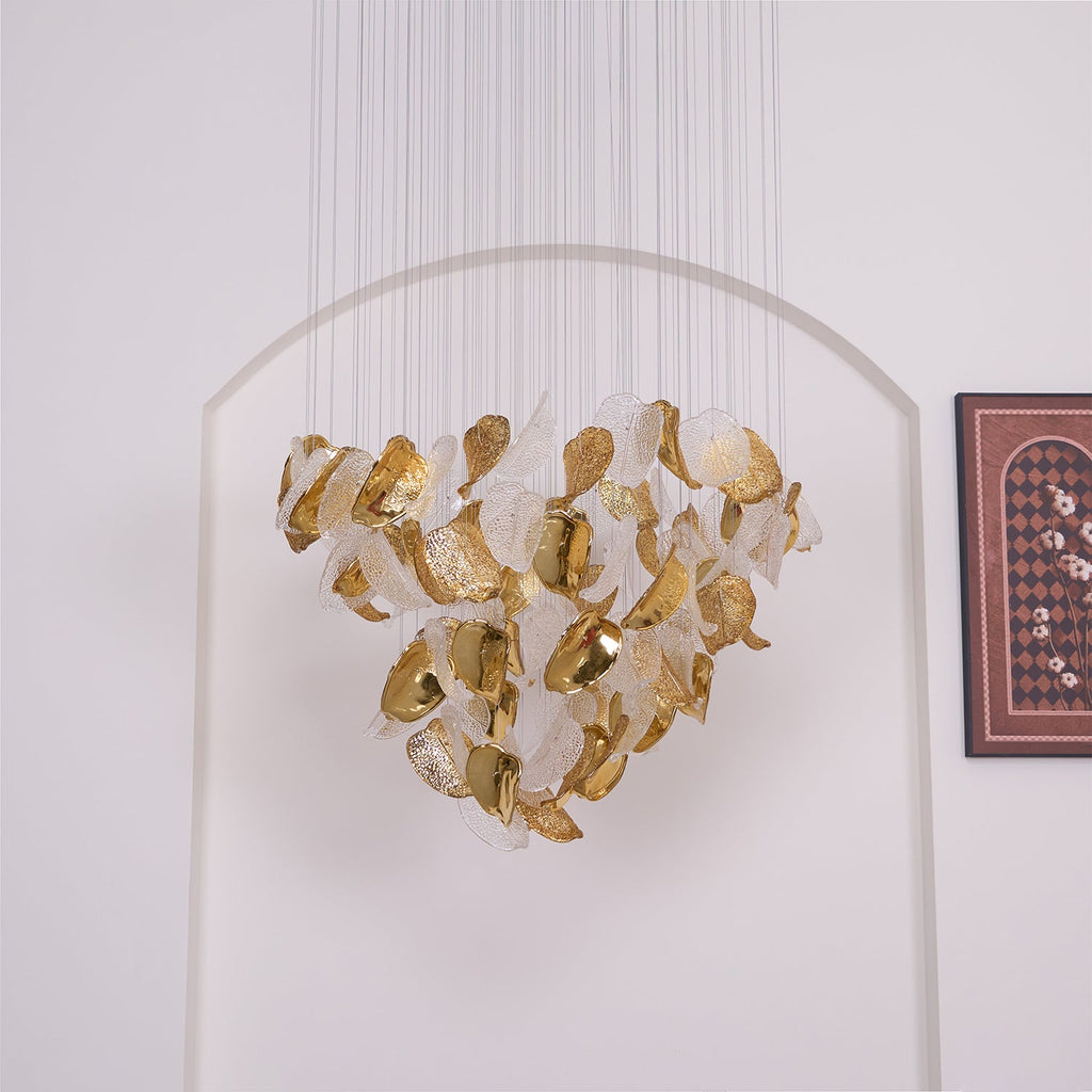Windswept Leaf Chandelier