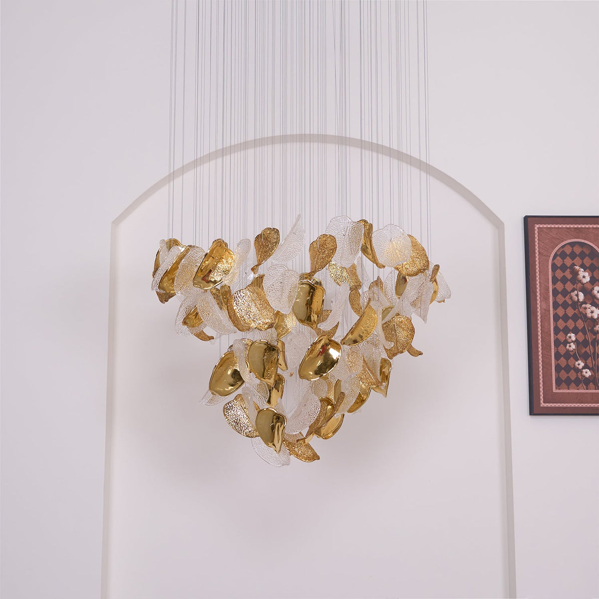 Windswept Leaf Chandelier