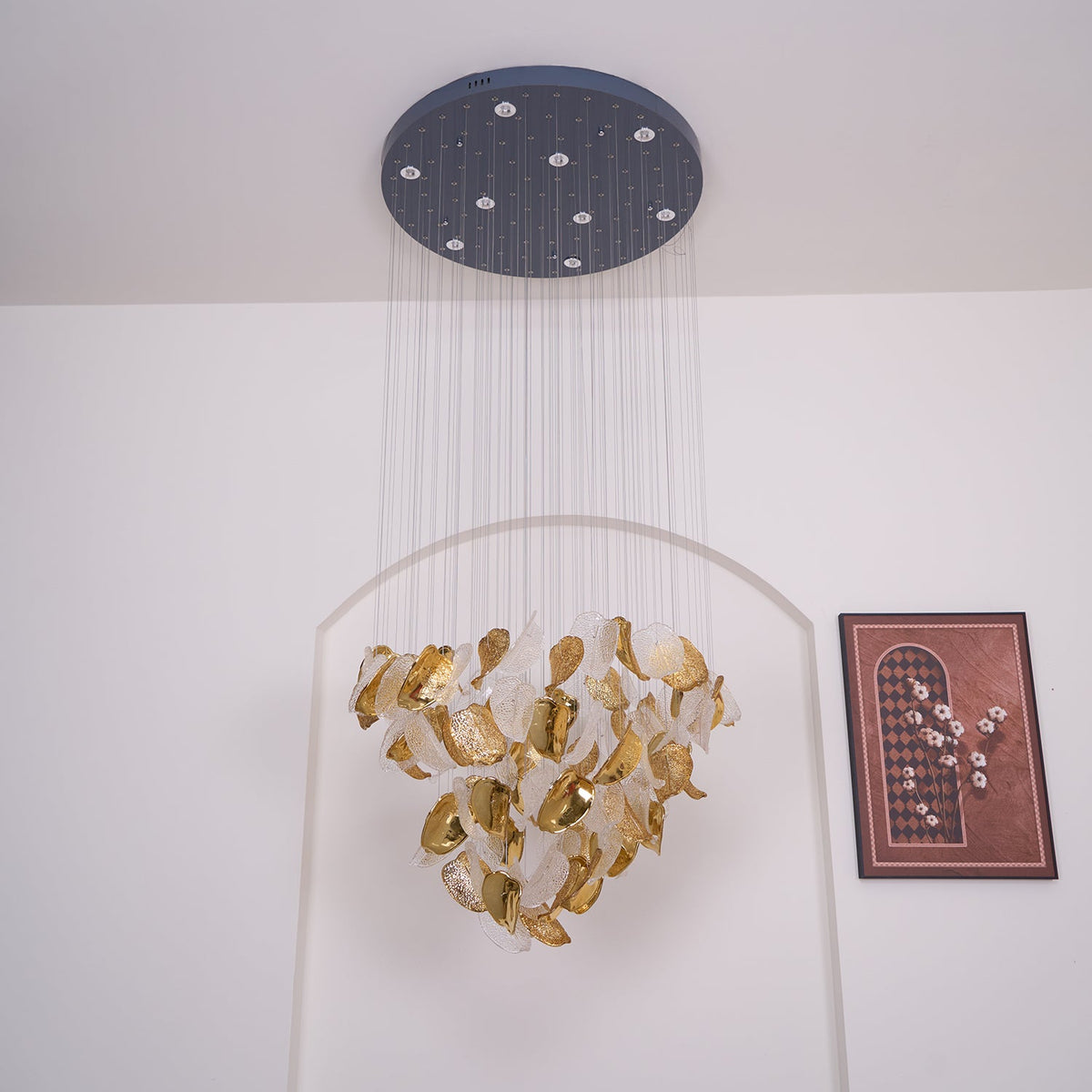 Windswept Leaf Chandelier