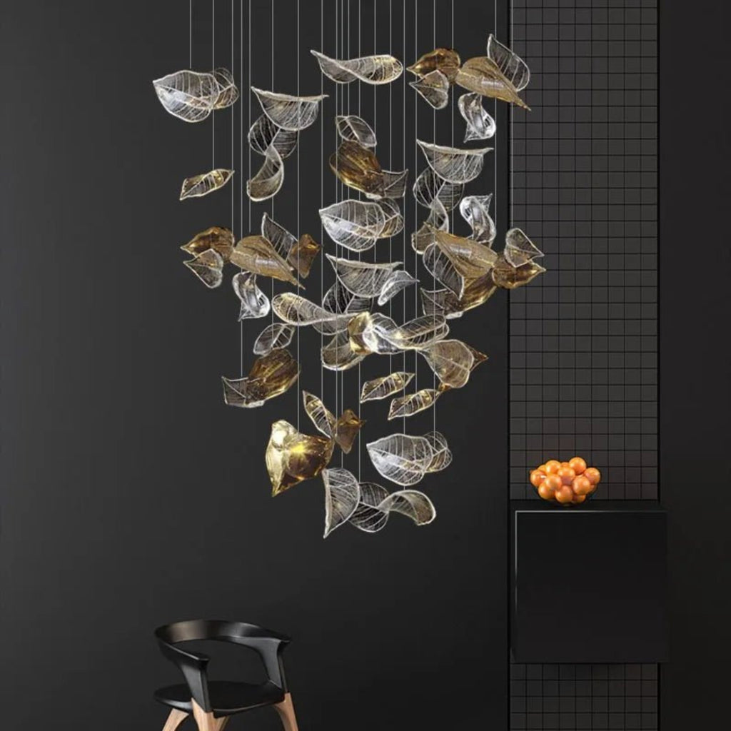 Windswept Leaf Chandelier