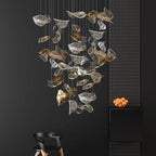 Windswept Leaf Chandelier