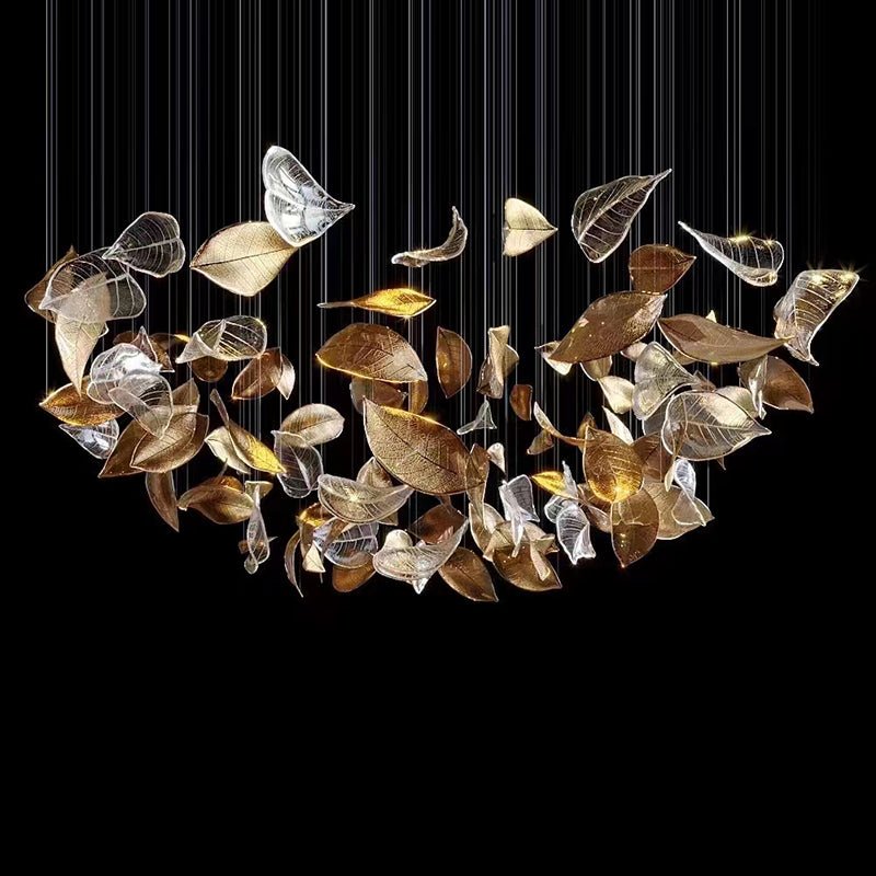 Windswept Leaf Chandelier