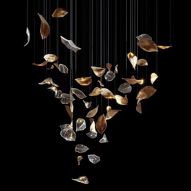 Windswept Leaf Chandelier