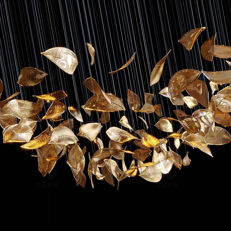 Windswept Leaf Chandelier