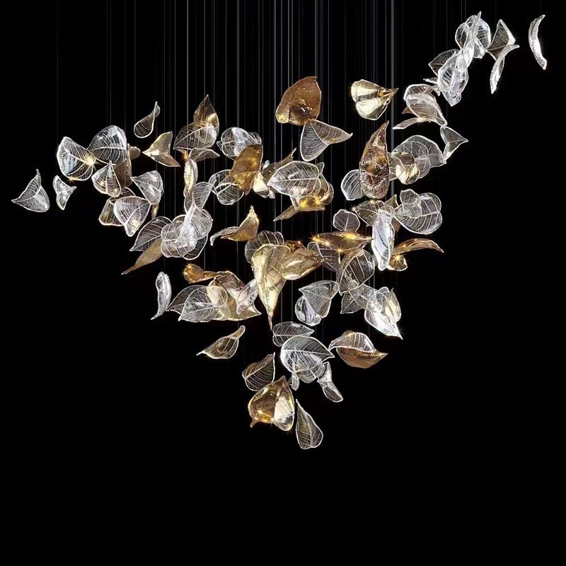 Windswept Leaf Chandelier