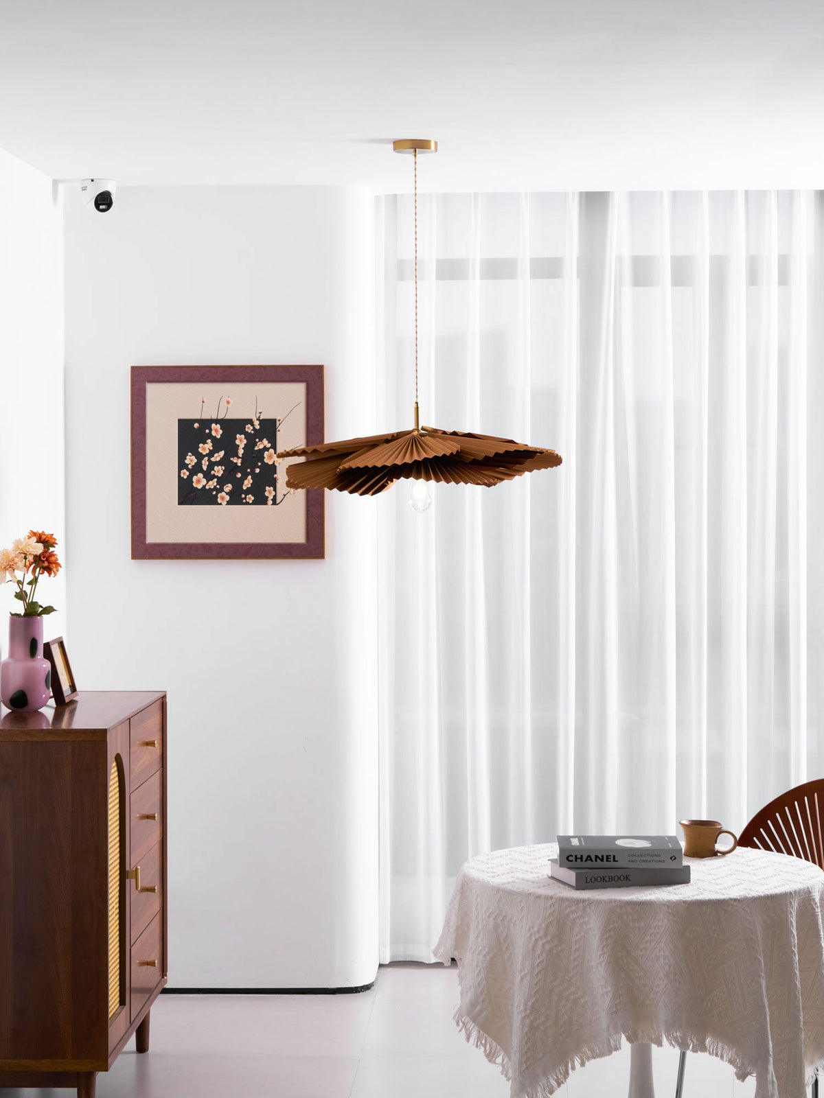 Folded Leaf Lotus Pendant Lamp