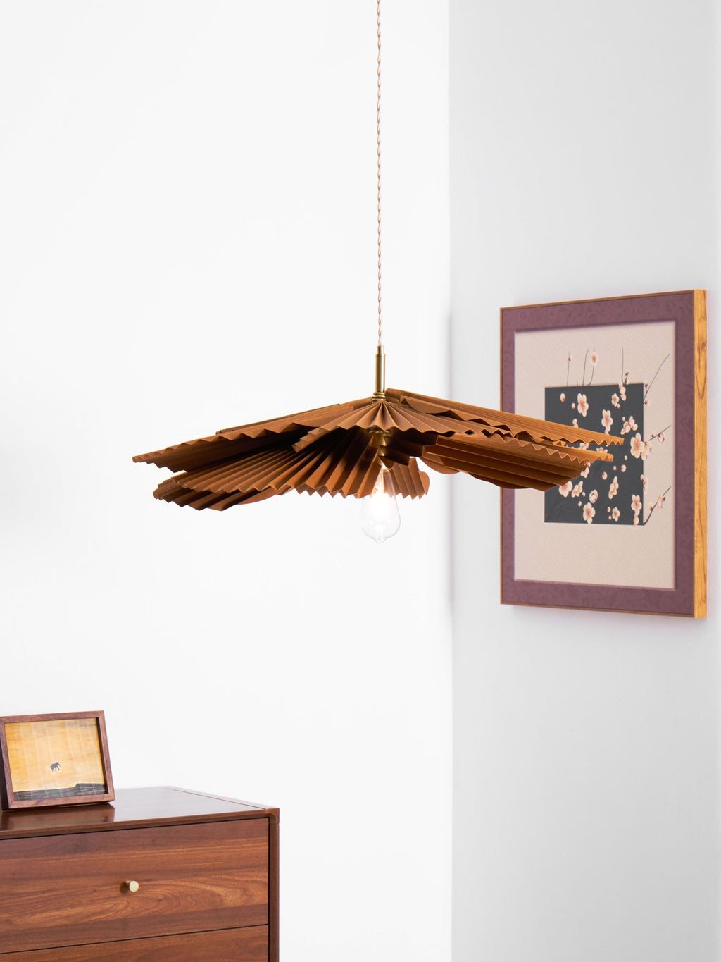 Folded Leaf Lotus Pendant Lamp