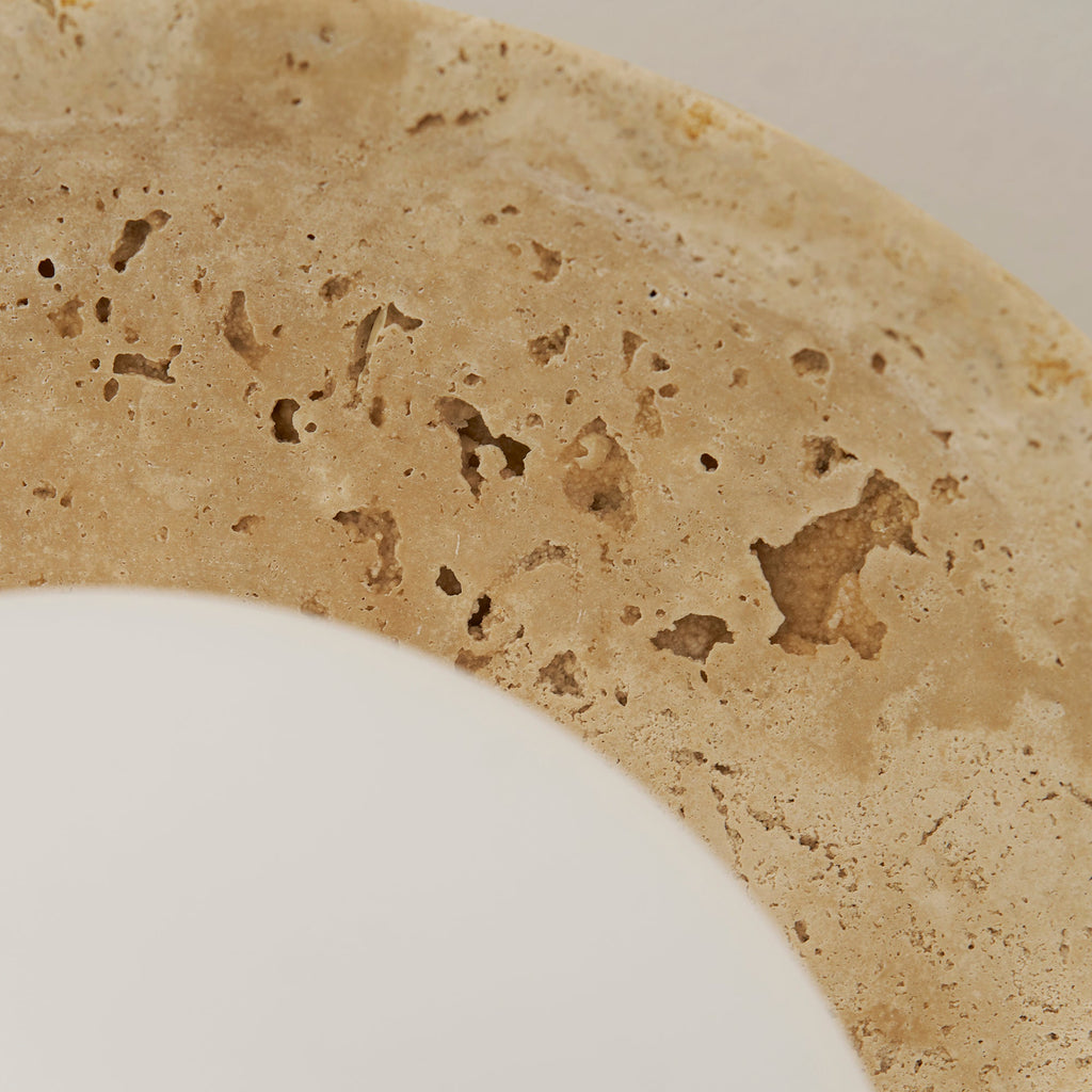 Lunaro Travertine Ceiling Lamp
