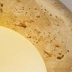 Lunaro Travertine Ceiling Lamp