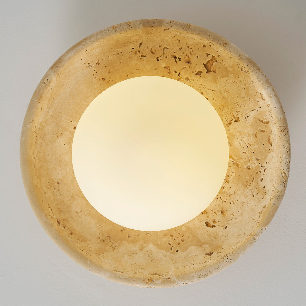 Lunaro Travertine Ceiling Lamp